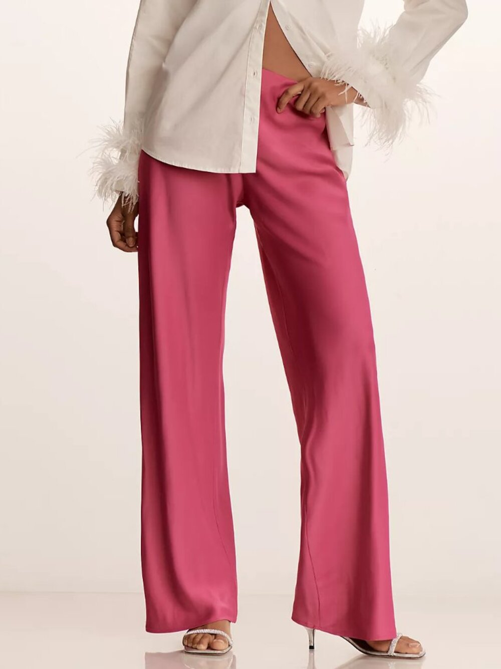 Anthropologie Tilda Pull-On Wide-Leg Pants, Aged Amethyst, XS